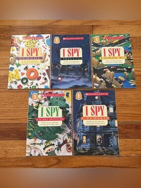 I spy books lot easy readers Scholastic I spy a skeleton scary monster school